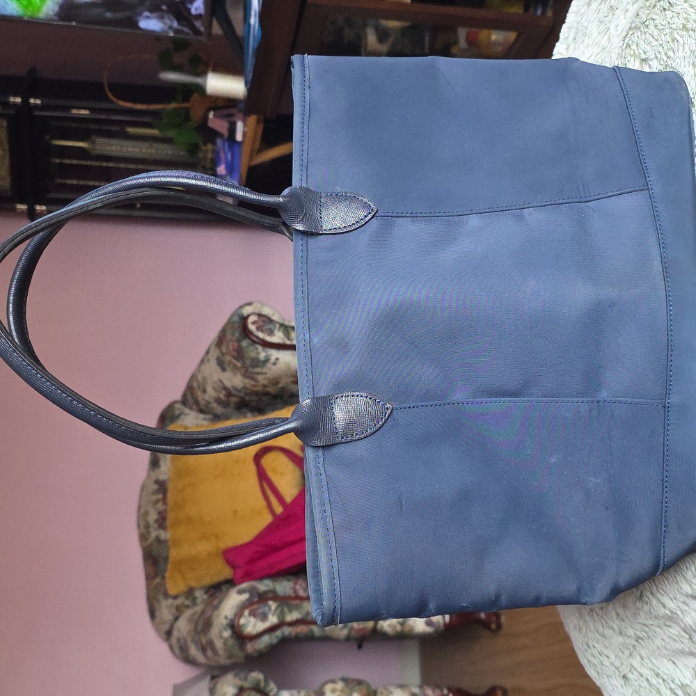 Longchamp Navy Blue Tote Bag - Picture 4 of 16